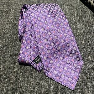David Donahue purple tie 100 Silk